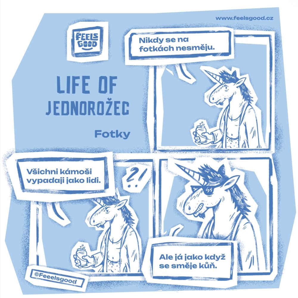 Feels Good, Komiks celek, Fotky