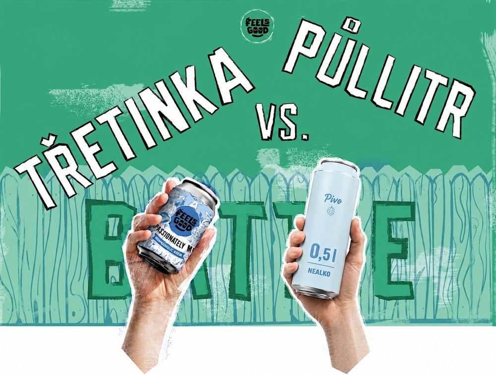 Feels Good, Battle plechovek, Třetinka vs. Půllitr